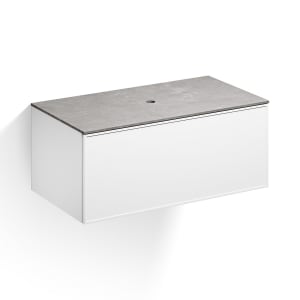 Alape Arkta Möbelmodul mit Trägerplatte 100 cm, Beckenposition mittig