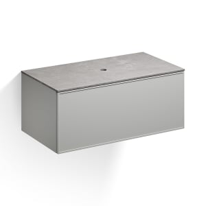 Alape Arkta Möbelmodul mit Trägerplatte 100 cm, Beckenposition mittig