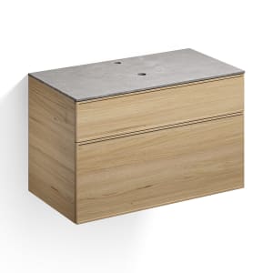 Alape Arkta Möbelmodul mit Trägerplatte 100 cm, Beckenposition mittig