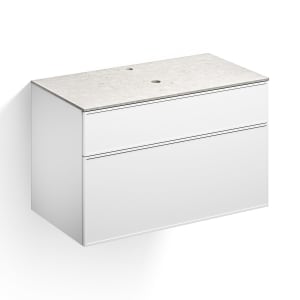 Alape Arkta Möbelmodul mit Trägerplatte 100 cm, Beckenposition mittig