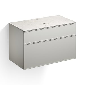 Alape Arkta Möbelmodul mit Trägerplatte 100 cm, Beckenposition mittig