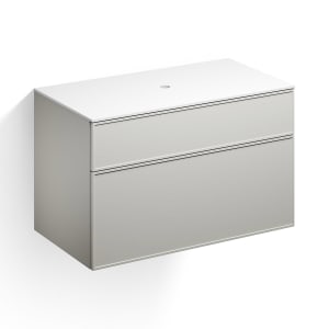 Alape Arkta Möbelmodul mit Trägerplatte 100 cm, Beckenposition mittig