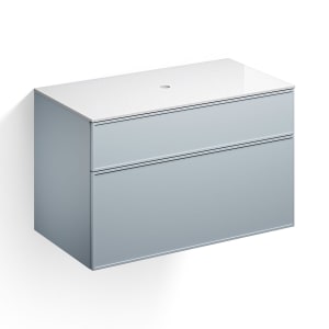 Alape Arkta Möbelmodul mit Trägerplatte 100 cm, Beckenposition mittig