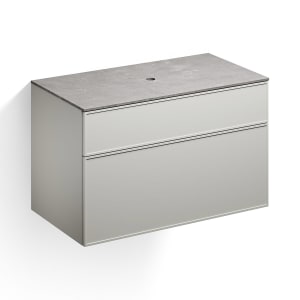 Alape Arkta Möbelmodul mit Trägerplatte 100 cm, Beckenposition mittig