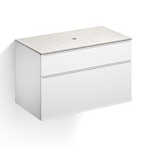 Alape Arkta Möbelmodul mit Trägerplatte 100 cm, Beckenposition mittig