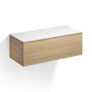 Alape Arkta Möbelmodul mit Trägerplatte 120 cm, Beckenposition mittig