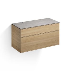 Alape Arkta Möbelmodul mit Trägerplatte 120 cm, Beckenposition links