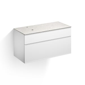 Alape Arkta Möbelmodul mit Trägerplatte 120 cm, Beckenposition links