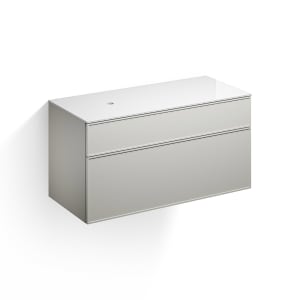 Alape Arkta Möbelmodul mit Trägerplatte 120 cm, Beckenposition links