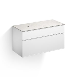 Alape Arkta Möbelmodul mit Trägerplatte 120 cm, Beckenposition links