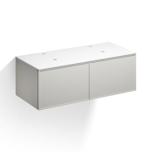 Alape Arkta Möbelmodul mit Trägerplatte 120 cm, Beckenposition links und rechts