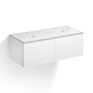 Alape Arkta Möbelmodul mit Trägerplatte 120 cm, Beckenposition links und rechts