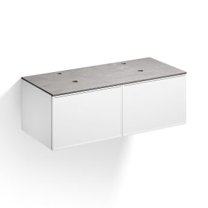 Alape Arkta Möbelmodul mit Trägerplatte 120 cm, Beckenposition links und rechts