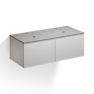 Alape Arkta Möbelmodul mit Trägerplatte 120 cm, Beckenposition links und rechts