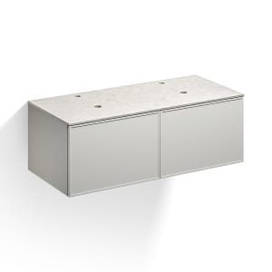 Alape Arkta Möbelmodul mit Trägerplatte 120 cm, Beckenposition links und rechts