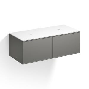 Alape Arkta Möbelmodul mit Trägerplatte 120 cm, Beckenposition links und rechts