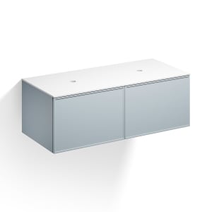 Alape Arkta Möbelmodul mit Trägerplatte 120 cm, Beckenposition links und rechts