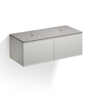 Alape Arkta Möbelmodul mit Trägerplatte 120 cm, Beckenposition links und rechts