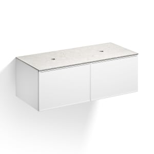 Alape Arkta Möbelmodul mit Trägerplatte 120 cm, Beckenposition links und rechts