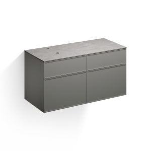 Alape Arkta Möbelmodul mit Trägerplatte 120 cm, Beckenposition links