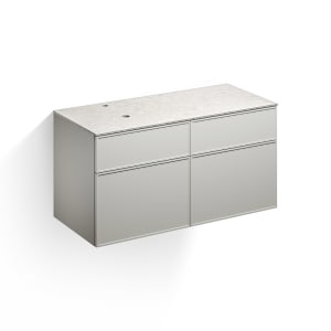 Alape Arkta Möbelmodul mit Trägerplatte 120 cm, Beckenposition links