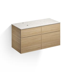 Alape Arkta Möbelmodul mit Trägerplatte 120 cm, Beckenposition links