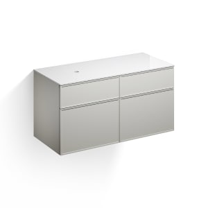 Alape Arkta Möbelmodul mit Trägerplatte 120 cm, Beckenposition links