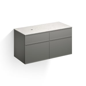 Alape Arkta Möbelmodul mit Trägerplatte 120 cm, Beckenposition links