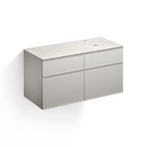 Alape Arkta Möbelmodul mit Trägerplatte 120 cm, Beckenposition rechts