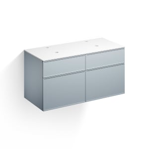 Alape Arkta Möbelmodul mit Trägerplatte 120 cm, Beckenposition links und rechts