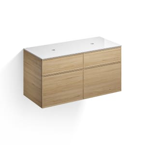 Alape Arkta Möbelmodul mit Trägerplatte 120 cm, Beckenposition links und rechts