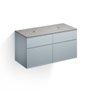 Alape Arkta Möbelmodul mit Trägerplatte 120 cm, Beckenposition links und rechts