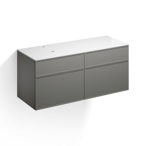 Alape Arkta Möbelmodul mit Trägerplatte 140 cm, Beckenposition links