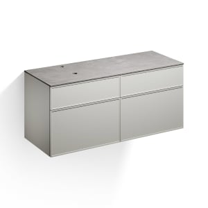 Alape Arkta Möbelmodul mit Trägerplatte 140 cm, Beckenposition links