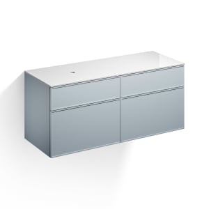 Alape Arkta Möbelmodul mit Trägerplatte 140 cm, Beckenposition links