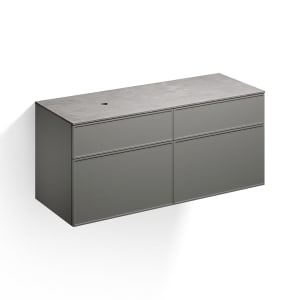 Alape Arkta Möbelmodul mit Trägerplatte 140 cm, Beckenposition links