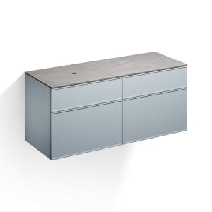 Alape Arkta Möbelmodul mit Trägerplatte 140 cm, Beckenposition links