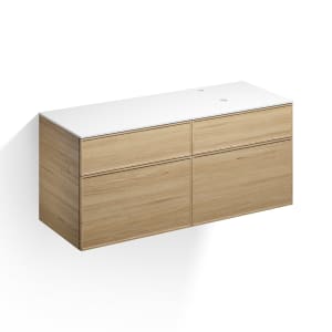 Alape Arkta Möbelmodul mit Trägerplatte 140 cm, Beckenposition rechts