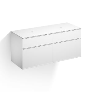 Alape Arkta Möbelmodul mit Trägerplatte 140 cm, Beckenposition links und rechts