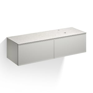 Alape Arkta Möbelmodul mit Trägerplatte 160 cm, Beckenposition rechts