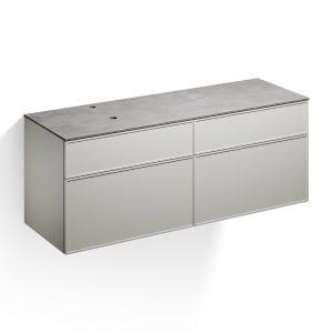 Alape Arkta Möbelmodul mit Trägerplatte 160 cm, Beckenposition links