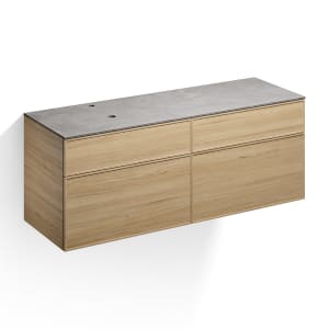 Alape Arkta Möbelmodul mit Trägerplatte 160 cm, Beckenposition links