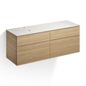 Alape Arkta Möbelmodul mit Trägerplatte 160 cm, Beckenposition links