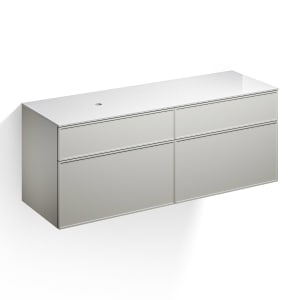 Alape Arkta Möbelmodul mit Trägerplatte 160 cm, Beckenposition links