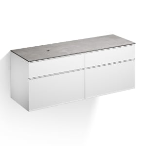 Alape Arkta Möbelmodul mit Trägerplatte 160 cm, Beckenposition links