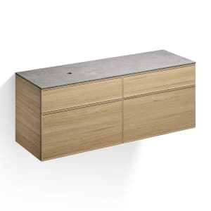 Alape Arkta Möbelmodul mit Trägerplatte 160 cm, Beckenposition links