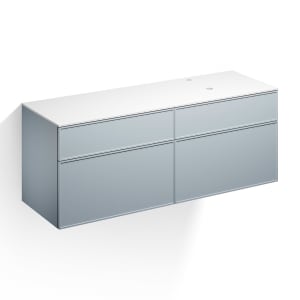 Alape Arkta Möbelmodul mit Trägerplatte 160 cm, Beckenposition rechts