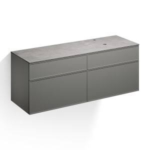 Alape Arkta Möbelmodul mit Trägerplatte 160 cm, Beckenposition rechts