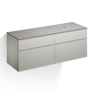 Alape Arkta Möbelmodul mit Trägerplatte 160 cm, Beckenposition rechts