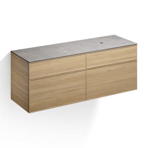 Alape Arkta Möbelmodul mit Trägerplatte 160 cm, Beckenposition rechts